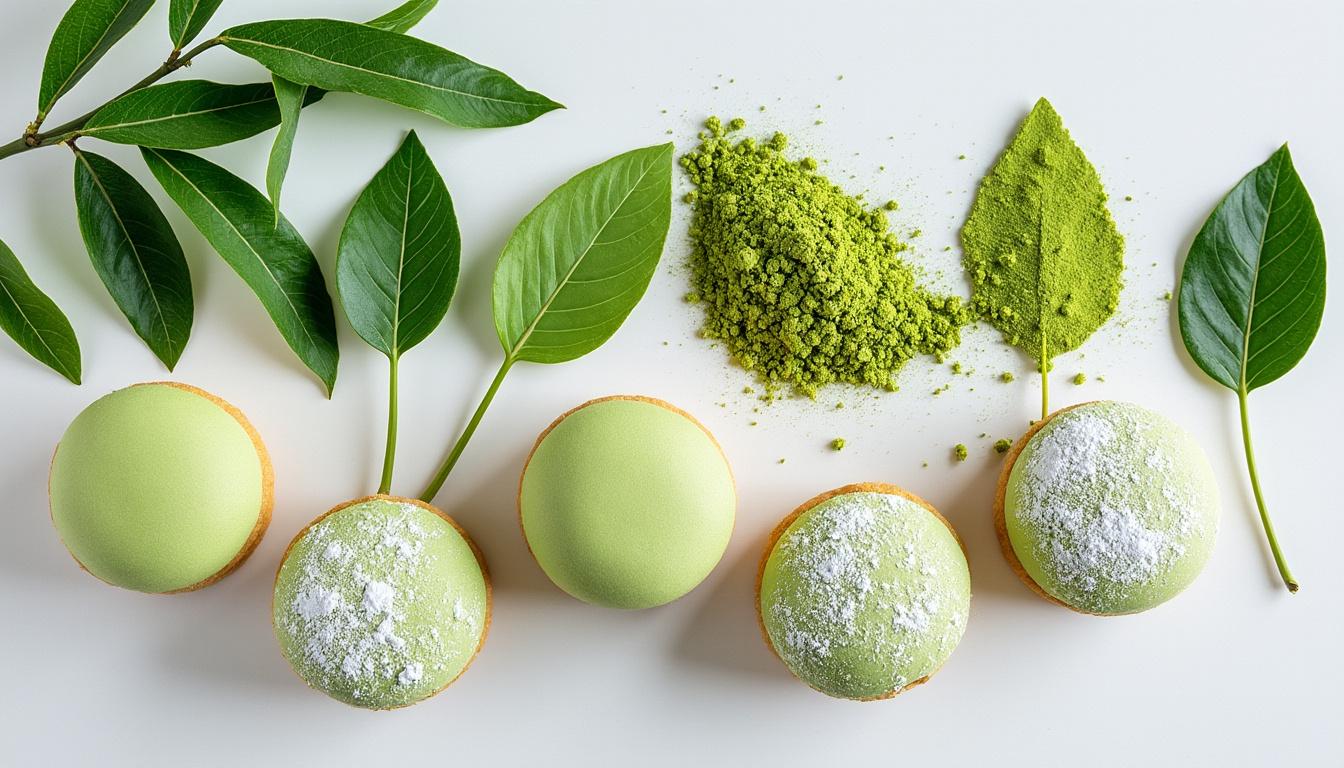 invitez l’élégance à votre table avec ce financier au thé matcha et framboise, une pâtisserie raffinée et facile à réaliser pour impressionner vos amis lors d’un goûter chic.