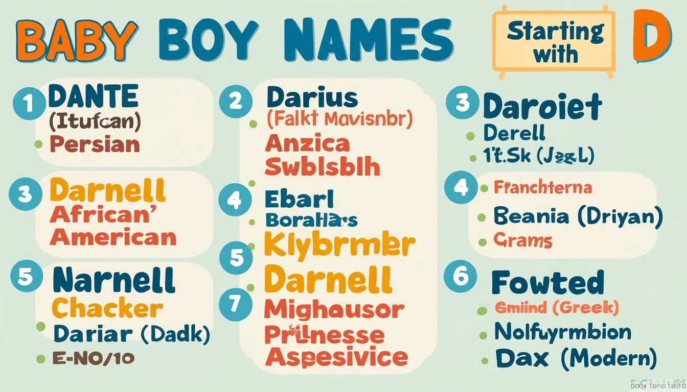 découvrez une sélection élégante et originale de prénoms de garçon commençant par la lettre d, pour un choix unique et plein de charme.