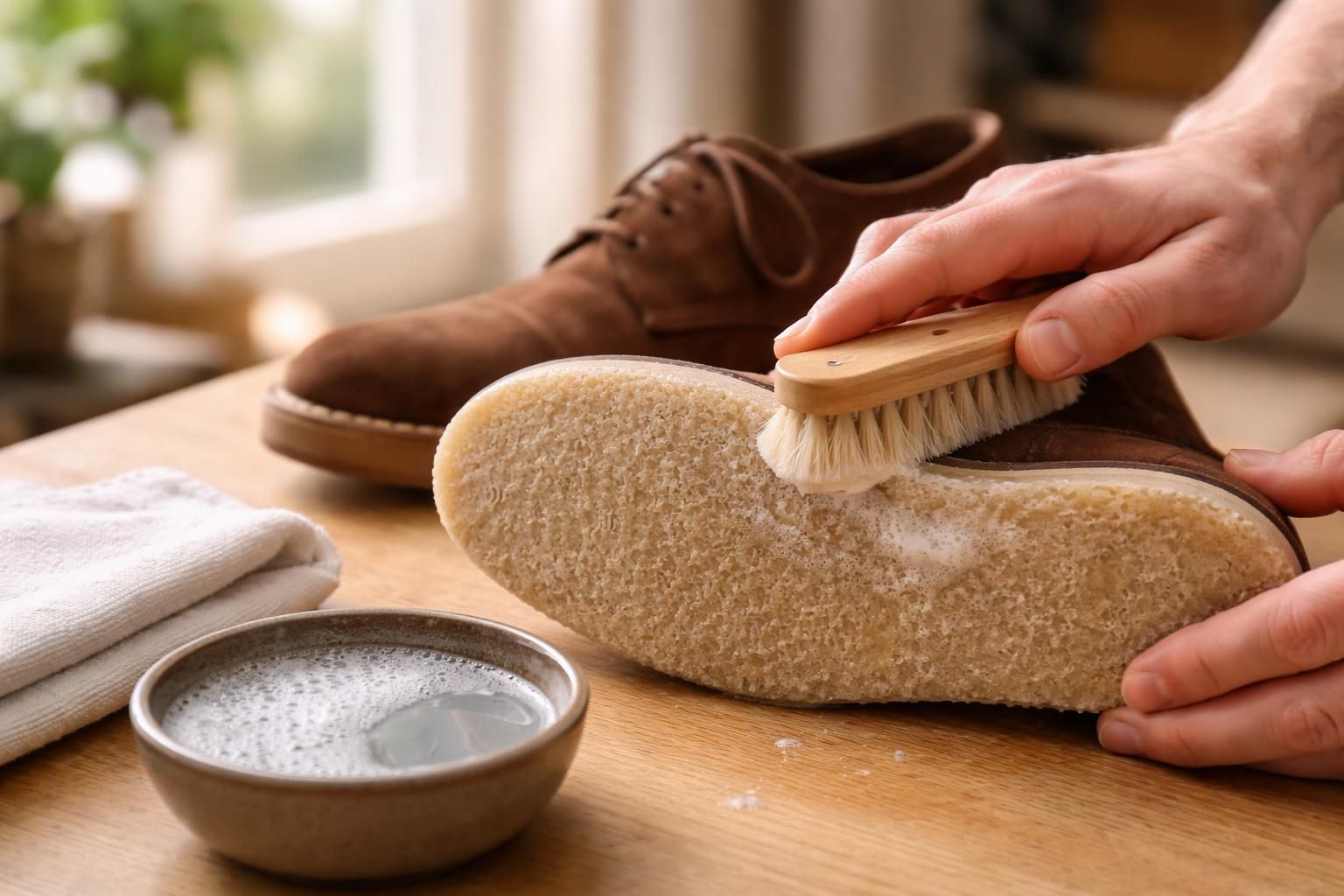 découvrez nos conseils pratiques pour nettoyer efficacement la semelle en crêpe de vos chaussures de ville et prolonger leur durée de vie.